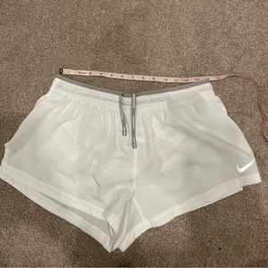 Nike running shorts white